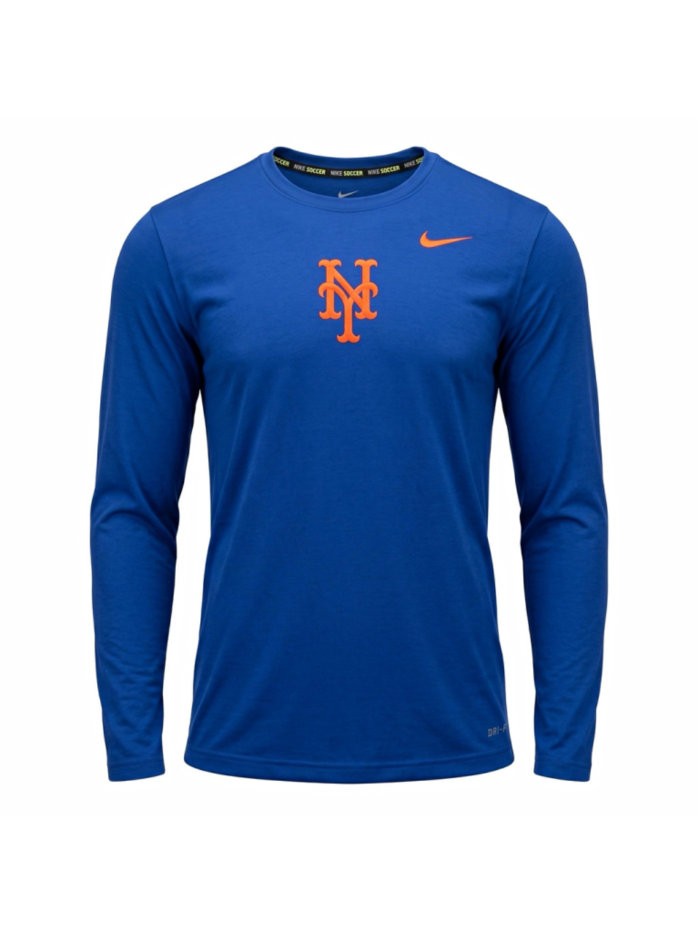 Nike Dri-FIT New York Mets Long Sleeve Crew Neck T-Shirt Men’s 2XL Blue